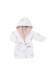 Gezenbebe Hero Desenli Müslin & Havlu Bebek Çocuk Bornozu - Bunny - 11