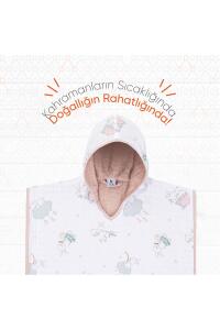 Gezenbebe Hero Desenli Müslin & Havlu Bebek Çocuk Pançosu Bunny - 4