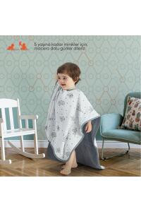 Gezenbebe Hero Desenli Müslin & Havlu Bebek Çocuk Pançosu Bunny - 7