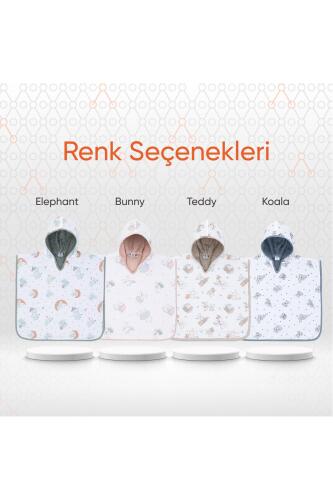 Gezenbebe Hero Desenli Müslin & Havlu Bebek Çocuk Pançosu Bunny - 8