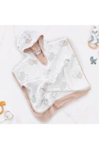 Gezenbebe Hero Desenli Müslin & Havlu Bebek Çocuk Pançosu Bunny - 9