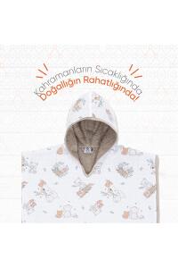 Gezenbebe Hero Desenli Müslin & Havlu Bebek Çocuk Pançosu Teddy - 4