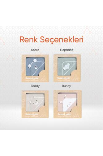 Gezenbebe Hero Kahraman Başlıklı Bebek & Çocuk Kurulama Havlusu Bunny - 7