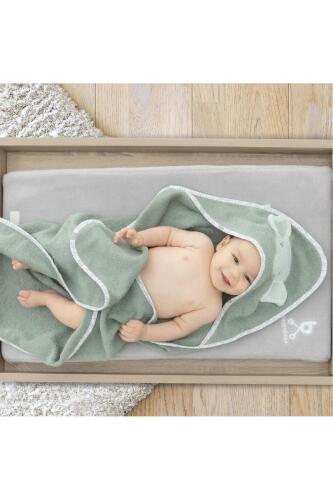 Gezenbebe Hero Kahraman Başlıklı Bebek & Çocuk Kurulama Havlusu Elephant - 8