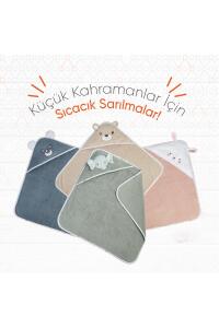 Gezenbebe Hero Kahraman Başlıklı Bebek & Çocuk Kurulama Havlusu Koala - 4