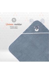 Gezenbebe Hero Kahraman Başlıklı Bebek & Çocuk Kurulama Havlusu Koala - 5