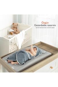 Gezenbebe Hero Kahraman Başlıklı Bebek & Çocuk Kurulama Havlusu Koala - 6