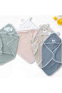 Gezenbebe Hero Kahraman Başlıklı Bebek & Çocuk Kurulama Havlusu Koala - 9