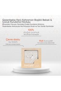 Gezenbebe Hero Kahraman Başlıklı Bebek & Çocuk Kurulama Havlusu Teddy - 2