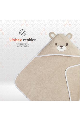Gezenbebe Hero Kahraman Başlıklı Bebek & Çocuk Kurulama Havlusu Teddy - 5