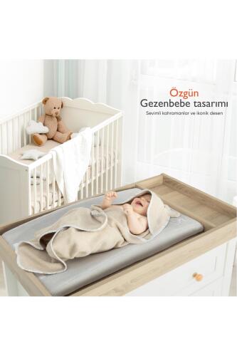 Gezenbebe Hero Kahraman Başlıklı Bebek & Çocuk Kurulama Havlusu Teddy - 6