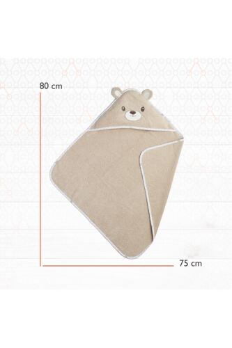 Gezenbebe Hero Kahraman Başlıklı Bebek & Çocuk Kurulama Havlusu Teddy - 9