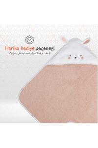 Gezenbebe Hero Kahraman Başlıklı Kundak Bebek Havlusu Bunny - 6