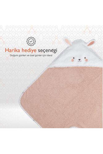 Gezenbebe Hero Kahraman Başlıklı Kundak Bebek Havlusu Bunny - 6