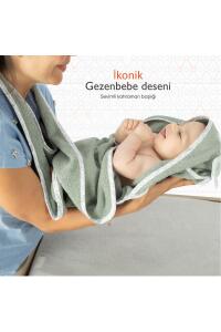 Gezenbebe Hero Kahraman Başlıklı Kundak Bebek Havlusu Elephant - 5