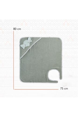 Gezenbebe Hero Kahraman Başlıklı Kundak Bebek Havlusu Elephant - 9