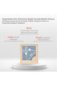 Gezenbebe Hero Kahraman Başlıklı Kundak Bebek Havlusu Koala - 2