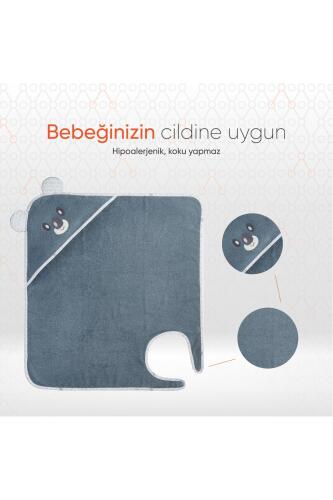 Gezenbebe Hero Kahraman Başlıklı Kundak Bebek Havlusu Koala - 3