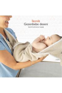 Gezenbebe Hero Kahraman Başlıklı Kundak Bebek Havlusu Teddy - 6