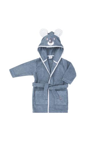 Gezenbebe Hero Kahraman Kapüşonlu Havlu Bebek Çocuk Bornozu - Koala - 12