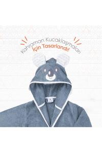 Gezenbebe Hero Kahraman Kapüşonlu Havlu Bebek Çocuk Bornozu - Koala - 6