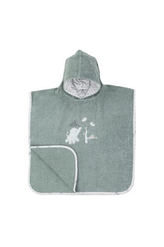 Gezenbebe Hero Kahraman Kapüşonlu Havlu Bebek Çocuk Pançosu Elephant - 1