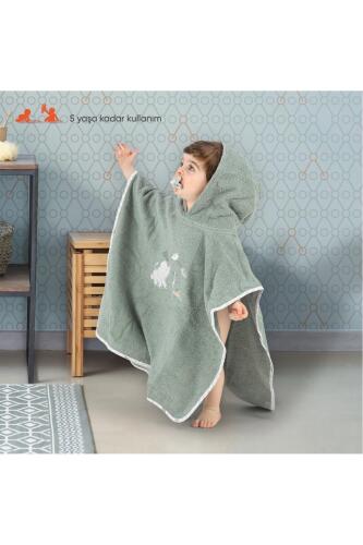Gezenbebe Hero Kahraman Kapüşonlu Havlu Bebek Çocuk Pançosu Elephant - 8