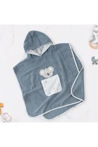 Gezenbebe Hero Kahraman Kapüşonlu Havlu Bebek Çocuk Pançosu Koala - 12