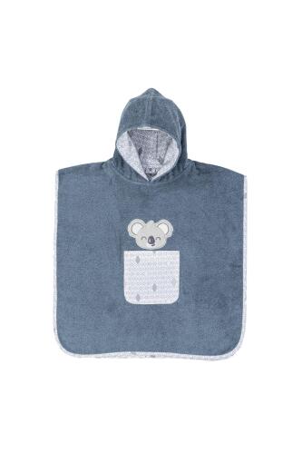 Gezenbebe Hero Kahraman Kapüşonlu Havlu Bebek Çocuk Pançosu Koala - 9