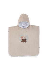 Gezenbebe Hero Kahraman Kapüşonlu Havlu Bebek Çocuk Pançosu Teddy - 14