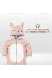 Gezenbebe Hero Kahraman Kapüşonlu Welsoft Bebek Tulum (12-18 ay) Bunny - 3