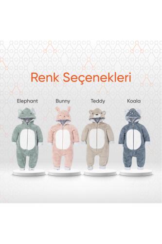 Gezenbebe Hero Kahraman Kapüşonlu Welsoft Bebek Tulum (12-18 ay) Koala - 6
