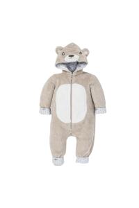 Gezenbebe Hero Kahraman Kapüşonlu Welsoft Bebek Tulum (12-18 ay) Teddy