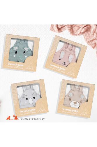Gezenbebe Hero Kısa Kol Bebek T-Shirt & Nakışlı Salopet Seti - Koala - 8