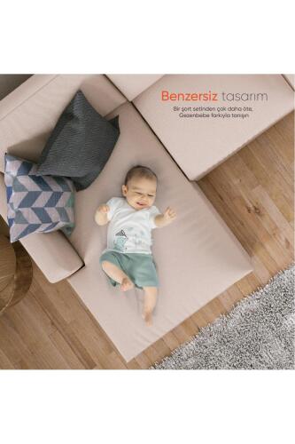 Gezenbebe Hero Kısa Kol Desenli Bebek T-Shirt & Nakışlı Şort Seti - Elephant - 5