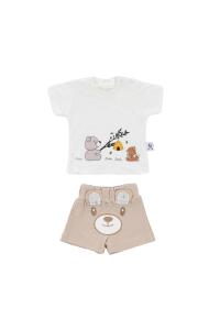Gezenbebe Hero Kısa Kol Desenli Bebek T-Shirt & Nakışlı Şort Seti - Teddy - 17