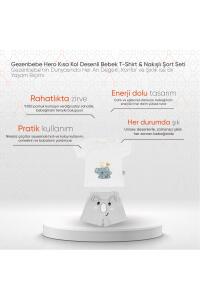 Gezenbebe Hero Kısa Kol Desenli Bebek T-Shirt & Nakışlı Şort Seti - Koala - 2