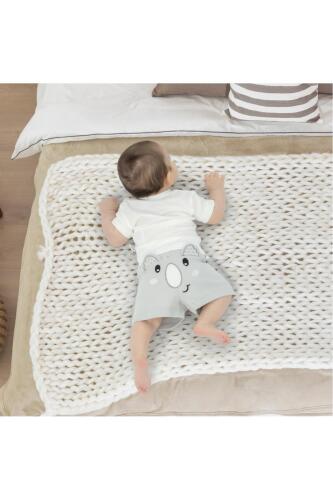 Gezenbebe Hero Kısa Kol Desenli Bebek T-Shirt & Nakışlı Şort Seti - Koala - 6