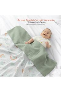 Gezenbebe Hero Müslin Bebek Battaniyesi (120X120) Elephant - 3