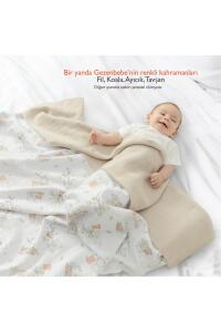 Gezenbebe Hero Müslin Bebek Battaniyesi (120X120) Teddy - 3