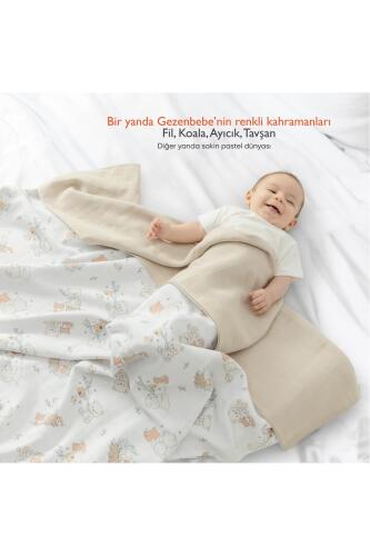 Gezenbebe Hero Müslin Bebek Battaniyesi (120X120) Teddy - 3