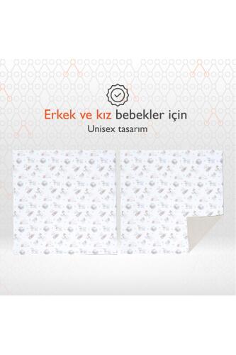 Gezenbebe Hero Müslin Bebek Battaniyesi (120X120) Teddy - 5