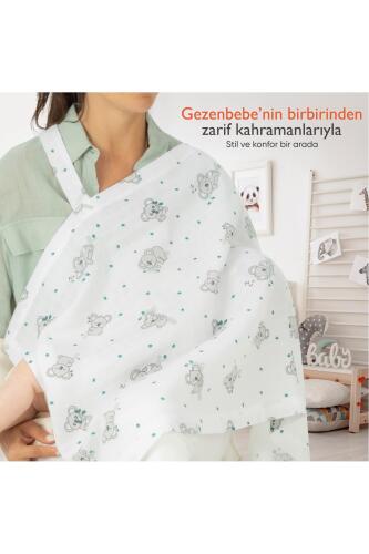 Gezenbebe Hero Müslin Bebek Emzirme Önlüğü (60x90) Koala - 3