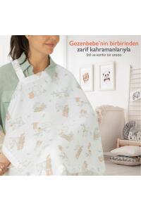 Gezenbebe Hero Müslin Bebek Emzirme Önlüğü (60x90) Teddy - 3