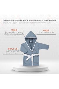 Gezenbebe Hero Müslin & Havlu Bebek Çocuk Bornozu - Koala - 2