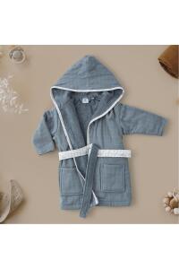 Gezenbebe Hero Müslin & Havlu Bebek Çocuk Bornozu - Koala - 7