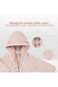 Gezenbebe Hero Müslin & Havlu Bebek Çocuk Bornozu - Bunny - 3