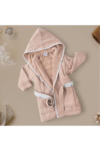 Gezenbebe Hero Müslin & Havlu Bebek Çocuk Bornozu - Bunny - 7