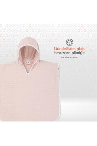 Gezenbebe Hero Müslin & Havlu Bebek Çocuk Pançosu Bunny - 5