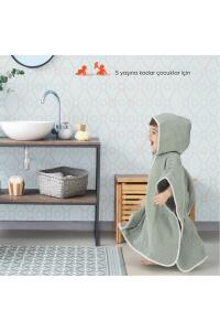 Gezenbebe Hero Müslin & Havlu Bebek Çocuk Pançosu Bunny - 7
